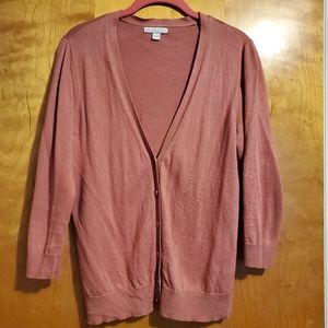 NY & Co Button Front Cardigan size M
